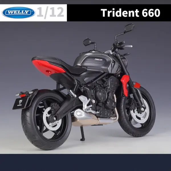 WELLY 1/12 Triumph Trident 660 Motorcycle Model - Image 4