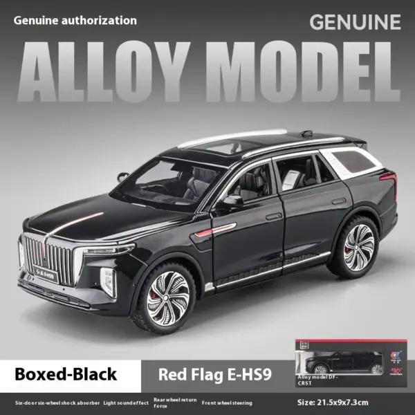 1/24 HONGQI E-HS9 SUV Diecast Model Car - Image 8