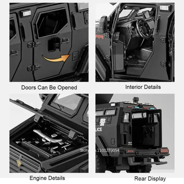 1/32 Sabertooth Alloy Diecast Armored Car Model - Image 6