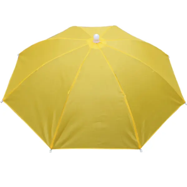 Outdoor Foldable Sun & Rain Umbrella Hat for Women - Image 12