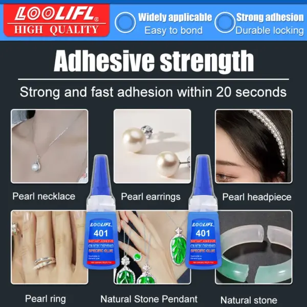 401 Strong Instant Cyanoacrylate Glue 20ml - Image 4