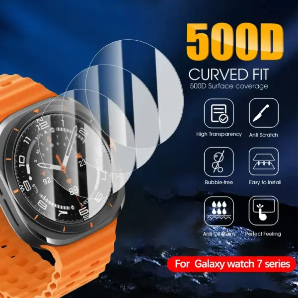 Tempered Glass Screen Protector for Samsung Galaxy Watch 7 - Image 5