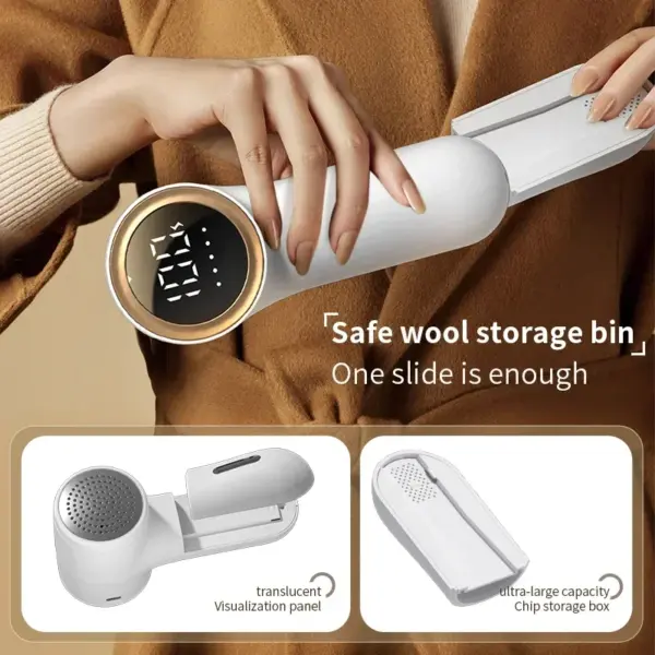 Electric Lint Remover with Digital Display for Woolens - Image 4
