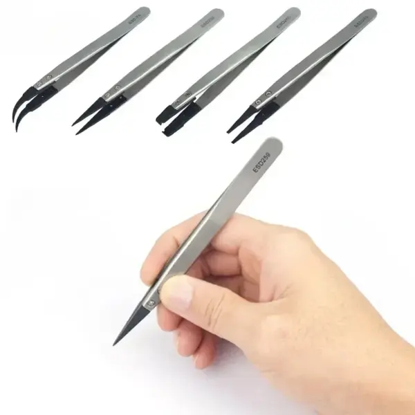 6PCS Watch Hand Installation Tweezers ESD-259A - Image 2