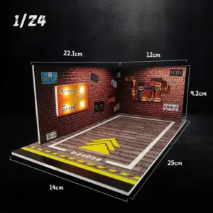 1/24/32 Scale Diecast Underground Parking Lot Model 27 S7f7a765e578a469886a2f2ef056506c8m 3