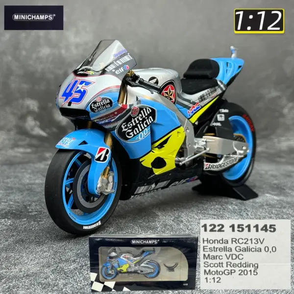 1/12 YZR-M1 RC213V Ducati GP11 Diecast Motorcycle - Image 18