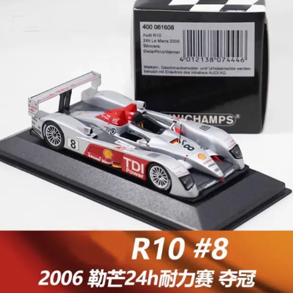 Minichamps 1/43 R8 R10 #8 Alloy Model Car Collection - Image 7