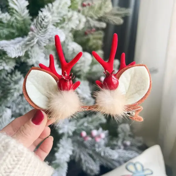 Christmas Antler Hair Clips for Girls - Image 18