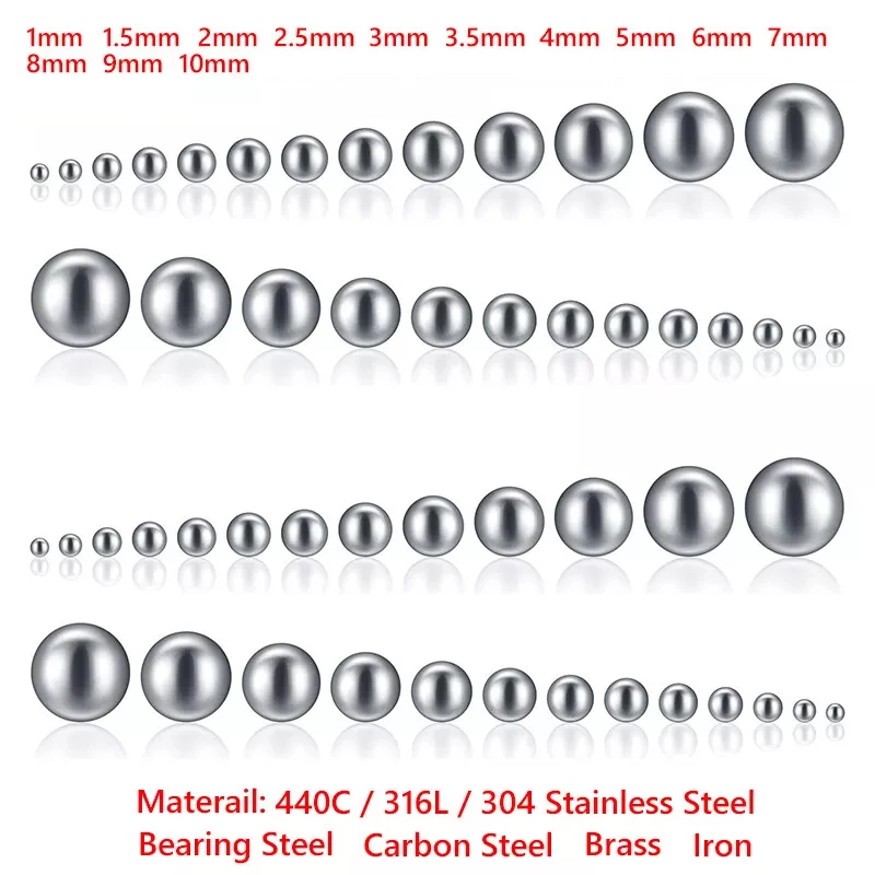 304 Stainless Steel Ball Bearing Set 15 Sizes 580pcs 6 304 Stainless Steel Ball Bearing Set 15 Sizes 580pcs - Image 6