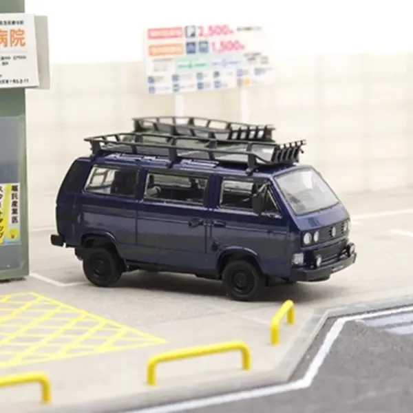 1:64 Scale VW T3 Van Modified Camping Bus Alloy Model - Image 3