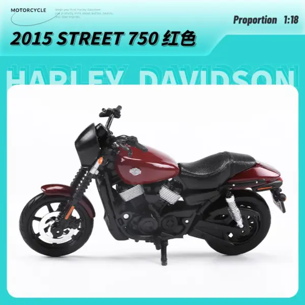 Maisto 1:18 Harley-Davidson Motorcycle Model - Image 13