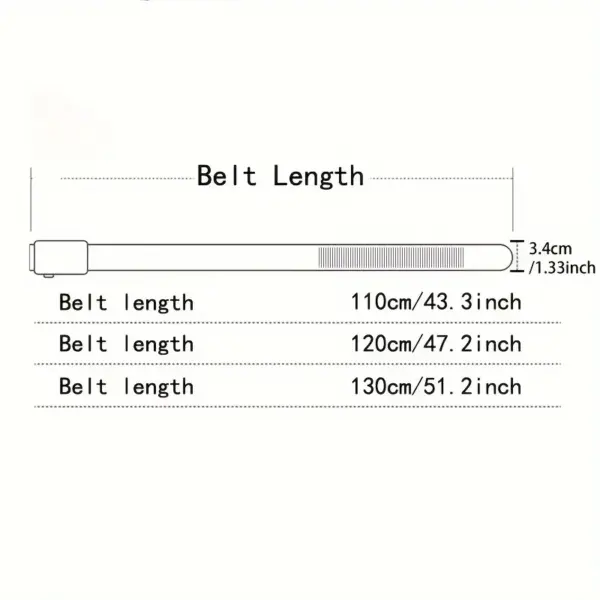 Genuine Leather Unisex Business Belt - Image 2