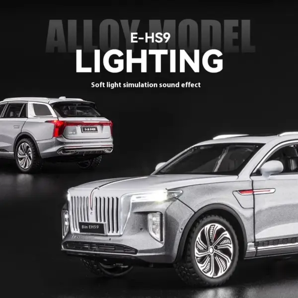 1/24 HONGQI E-HS9 SUV Diecast Model Car - Image 3