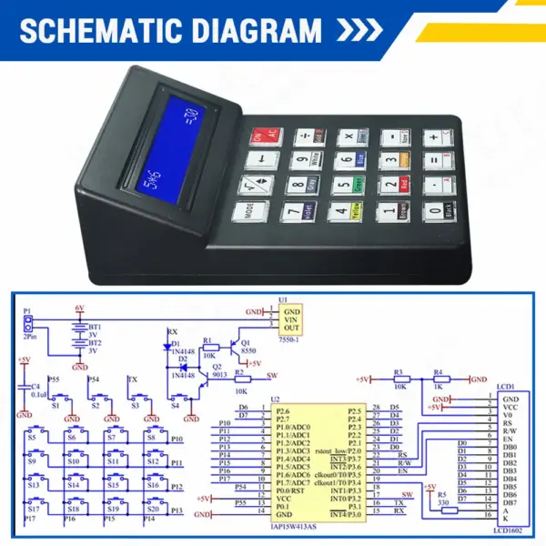 DIY Electronic Calculator Kit with LCD1062 Display - Image 3