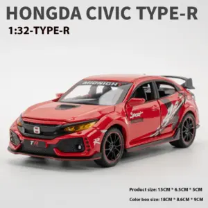 1/32 Honda Civic Type-R Diecast Model Car 16 S80b69ee6f3914865881f733be4083a70o