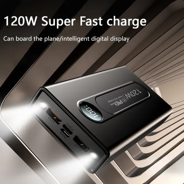 120W 200000mAh High Capacity Power Bank for Huawei iPhone - Image 6