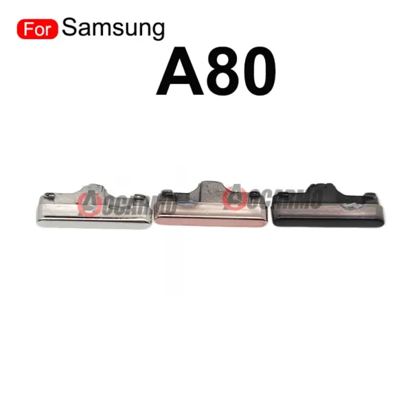 Black Gold Silver Side Buttons for Samsung A80 - Image 2