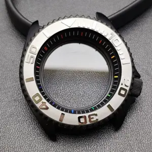 42mm Black Matte Watch Case for NH35 Movement 296 S811b0e57e89a42178340b6245800b9feI 2