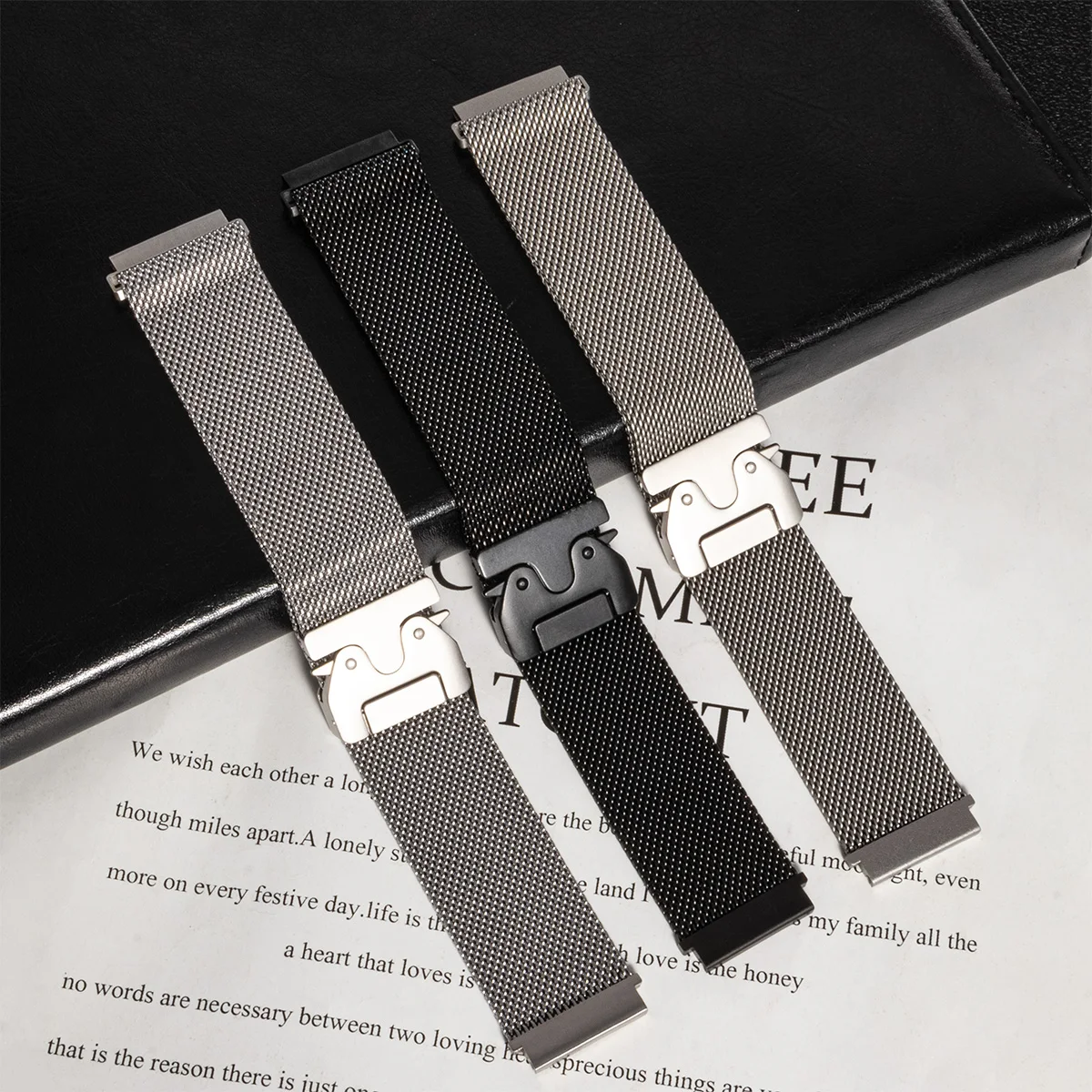 22mm Stainless Steel Parachute Buckle for Huawei Watch GT5 6 22mm Stainless Steel Parachute Buckle for Huawei Watch GT5 - Image 6