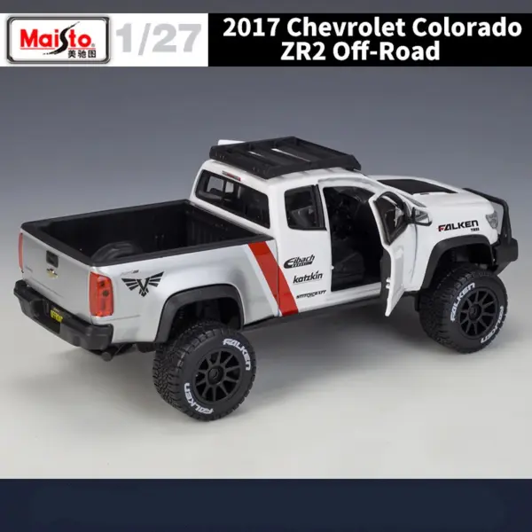 Maisto 1:27 Colorado ZR2 Alloy Off-Road Model - Image 5