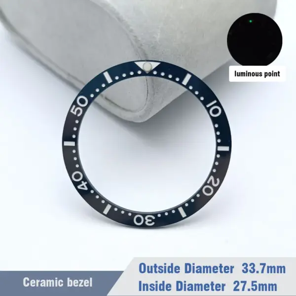 Ceramic Diver Watch Bezels 33.7mm x 27.5mm Replacement - Image 14