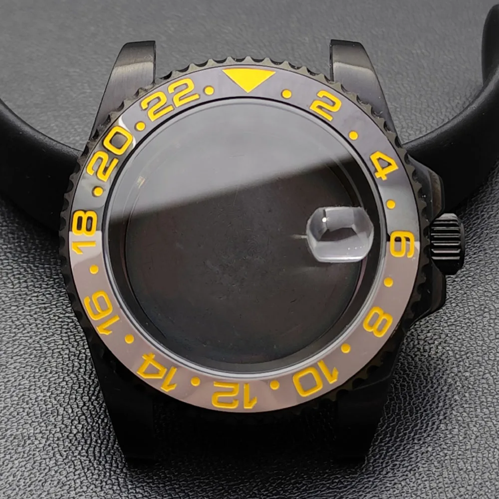 GMT 40.5mm Bidirectional Sapphire Watch Case for NH34/NH35 32 GMT 40.5mm Bidirectional Sapphire Watch Case for NH34/NH35 - Image 32