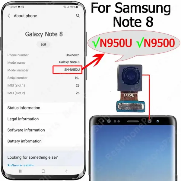 Samsung Galaxy Note 10 Lite Front Selfie Camera Module - Image 6
