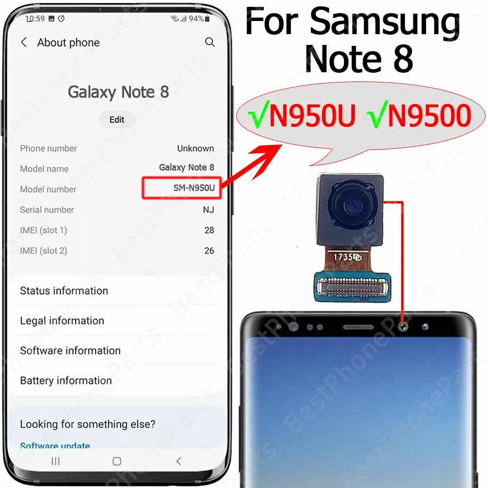Samsung Galaxy Note 10+ Front Selfie Camera Module 6 Samsung Galaxy Note 10+ Front Selfie Camera Module - Image 6