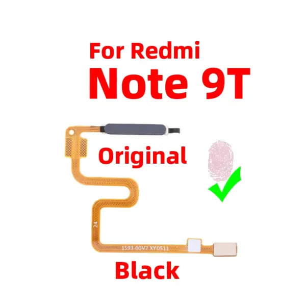 Original Xiaomi Redmi Note 9T Fingerprint Sensor Flex Cable - Image 2