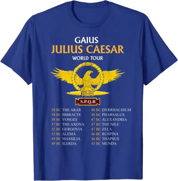SPQR Julius Caesar Rome Men T-Shirt Short Sleeve - Image 4