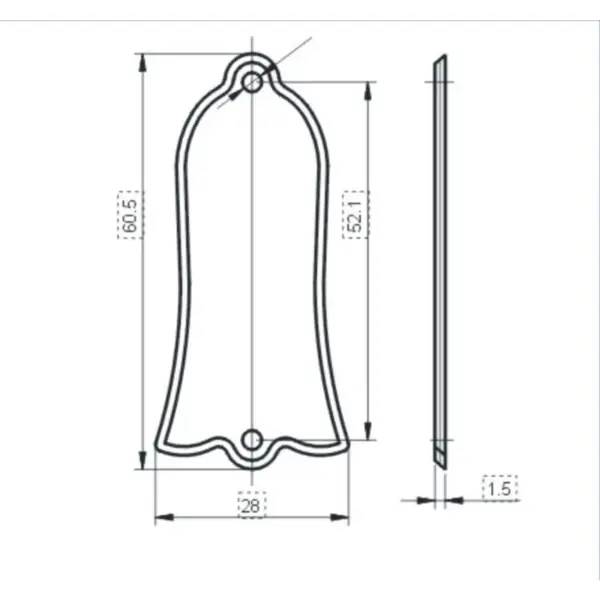 Custom Gibson Les Paul Truss Rod Cover Plate - Image 2