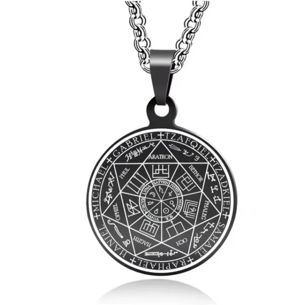 Vintage Nordic Rune Compass Necklace AL18514 - Image 14
