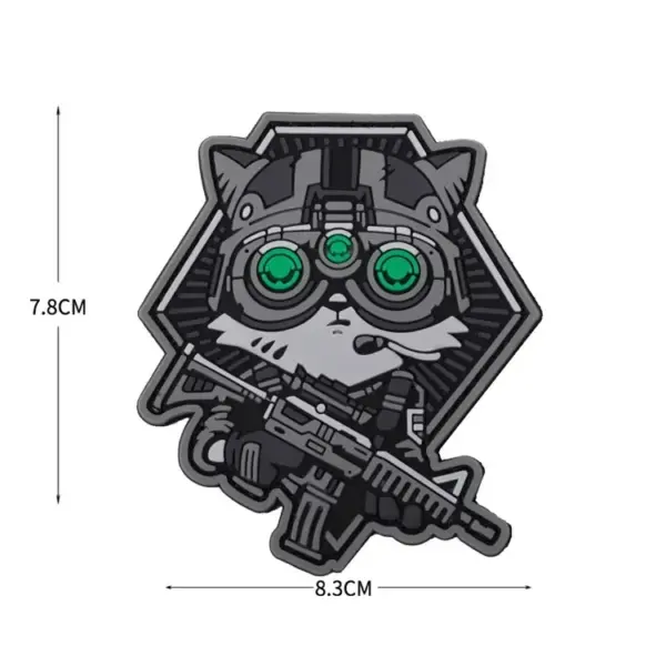 Patchlab Tactical Cat PVC Morale Badge Hook & Loop Patch - Image 10