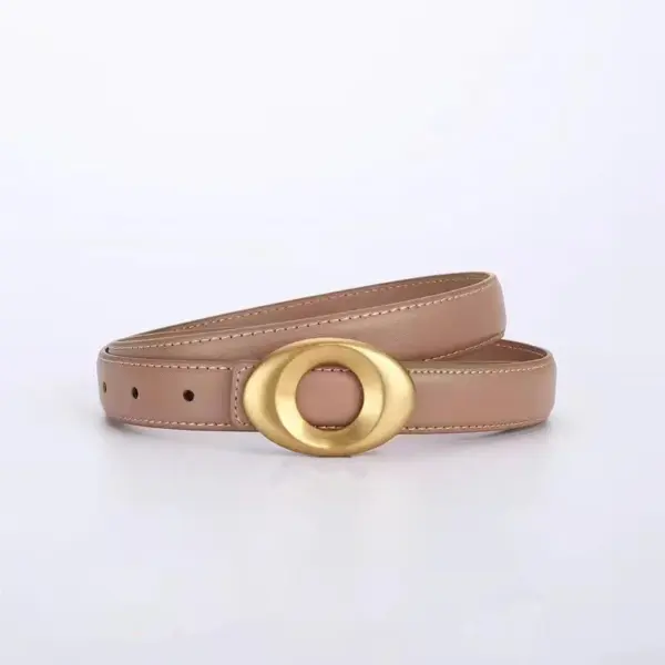 Genuine Leather Women's Retro Belt for Jeans - Image 8