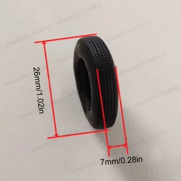 8PCS Rubber Tires for Model Ship and Boat - Image 3