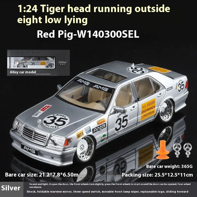 1:24 Mercedes Benz S W140 320SEL Diecast Model Toy 9 1:24 Mercedes Benz S W140 320SEL Diecast Model Toy - Image 9