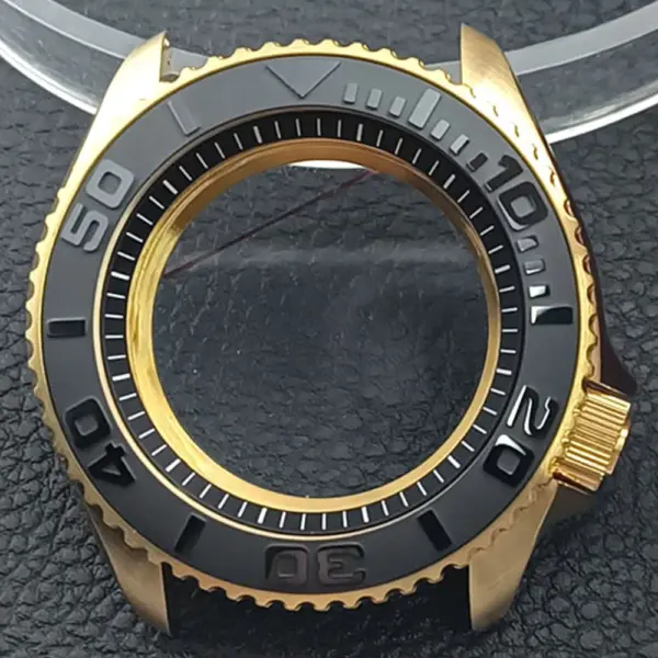 41.5mm Sapphire Crystal Watch Case for NH 35/36 Black Matte Finish - Image 15