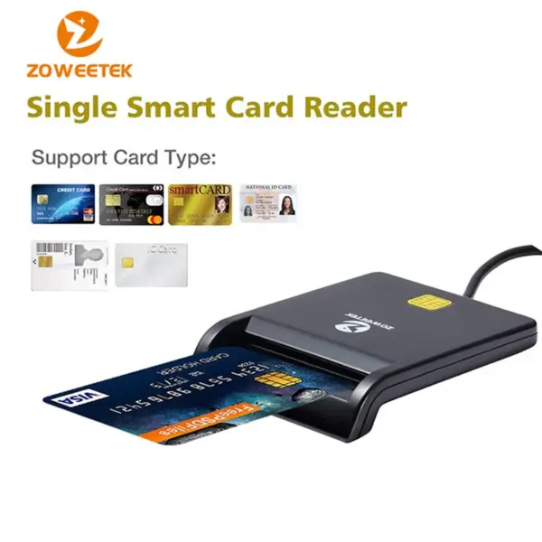 USB ID Smart Card Reader ZW-12026-1 for ISO 7816 - Image 2