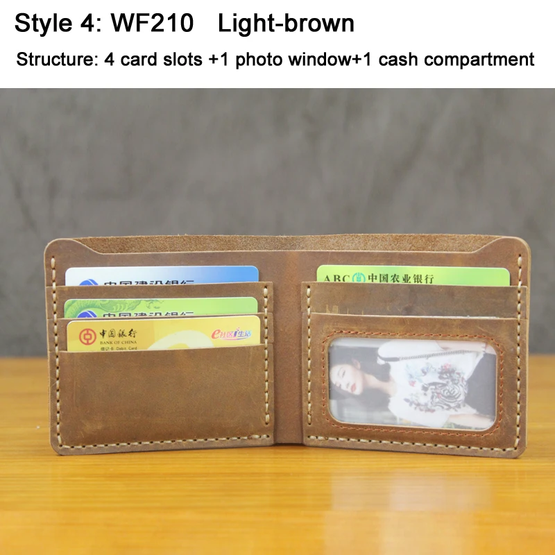 Luxury Handmade Cow Leather Wallet WF310 12 Luxury Handmade Cow Leather Wallet WF310 - Image 12