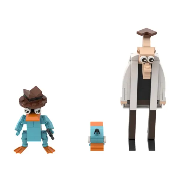 Gobricks MOC Perry and Doofenshmirtz Building Blocks Set - Image 2