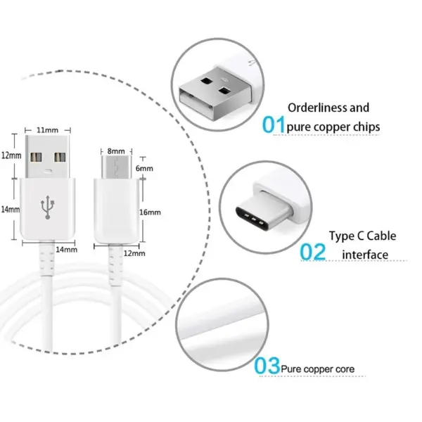 Fast Charging USB Type-C Cable for Samsung Galaxy - Image 3
