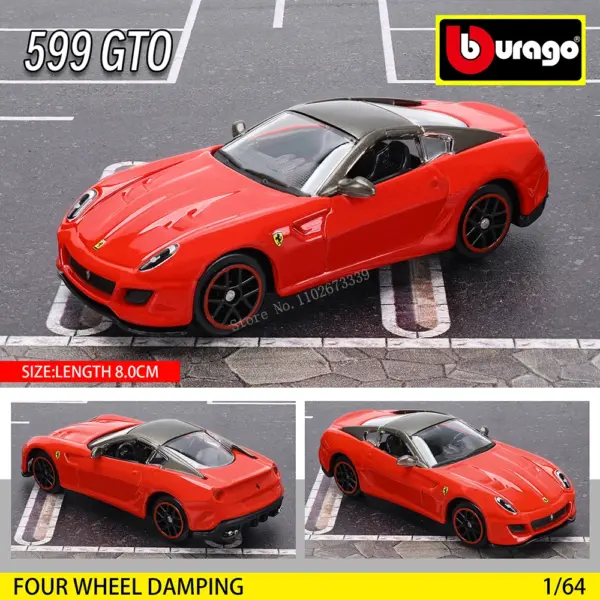 Ferrari 1:64 Diecast Model Car Toy for Collectors - Image 5