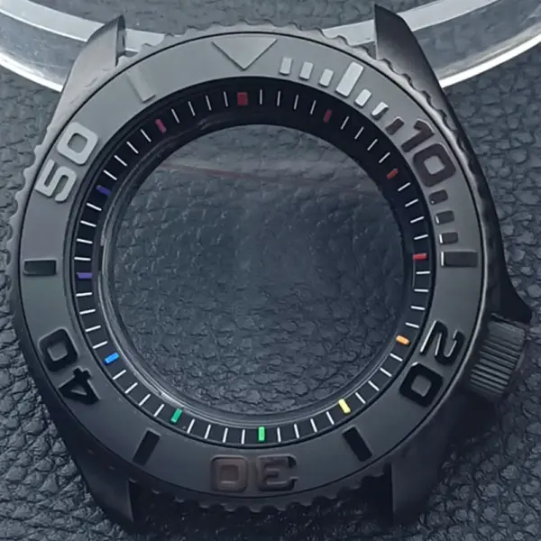 41.5mm Sapphire Crystal Watch Case for NH 35/36 Black Matte Finish - Image 51