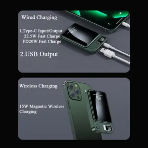 Xiaomi 100000mAh Wireless Magnetic Power Bank Super Fast Charging Ultra Capacity Digital External Battery Power Bank For Iphone 21 S83df1e2da7d64786b2be2d2b98796defH