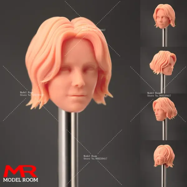 Unpainted 1/6-1/18 Anime Head Sculpt for DIY Fans - Image 6