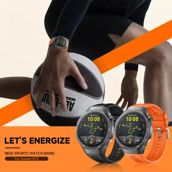 Silicone Strap for Huawei Watch GT5/GT4 46mm - Image 6