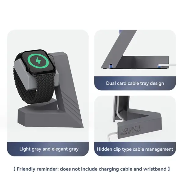 Geometric Charger Stand for Xiaomi Watch S4 - Image 7