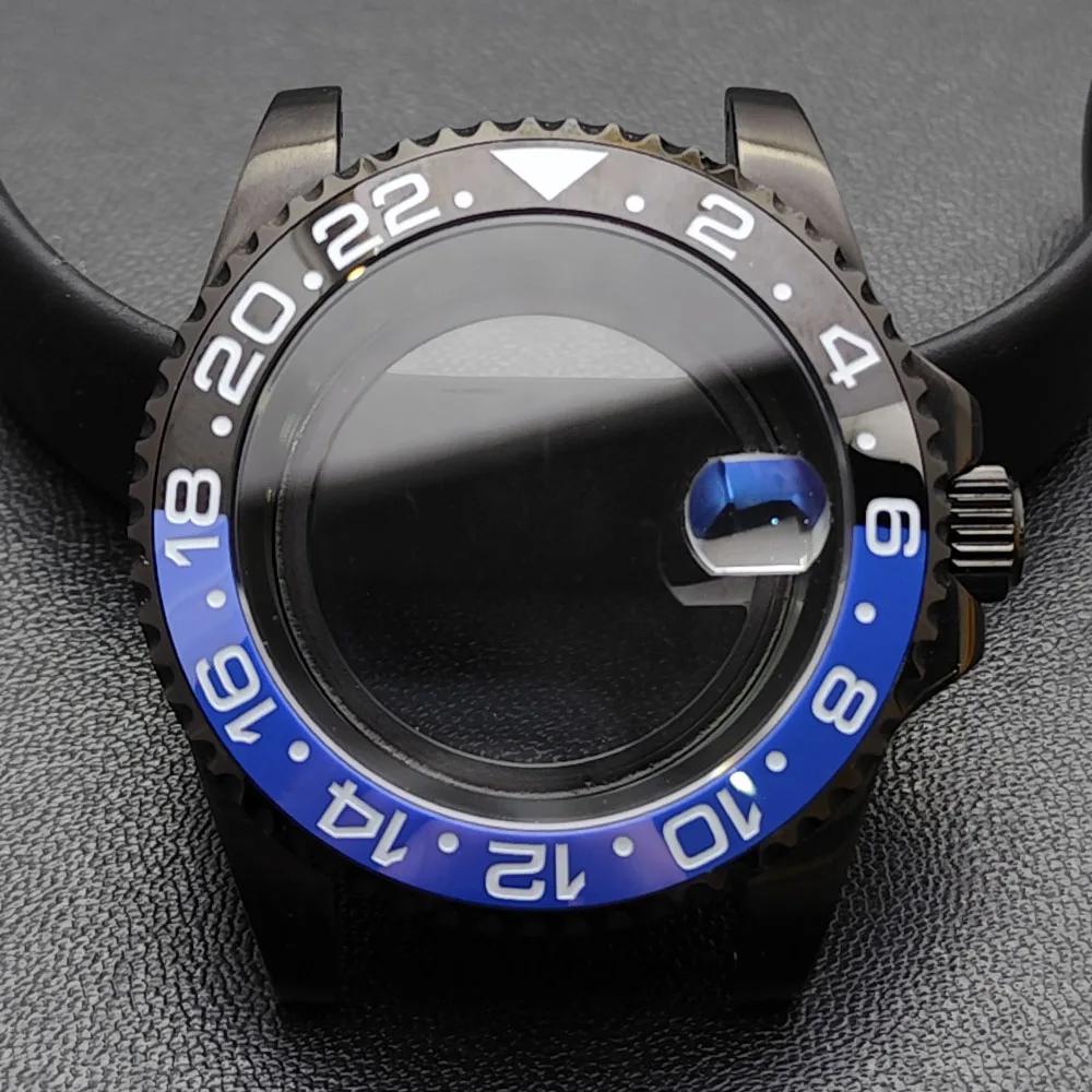 GMT 40.5mm Bidirectional Sapphire Watch Case for NH34/NH35 66 GMT 40.5mm Bidirectional Sapphire Watch Case for NH34/NH35 - Image 66