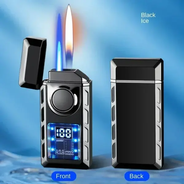 Voice Control Metal Windproof Cigar Lighter Jet Torch - Image 14