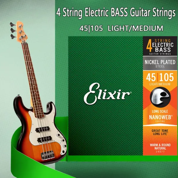 Bass Guitar Strings Set 14077 14777 Nickel-Plated - Image 2